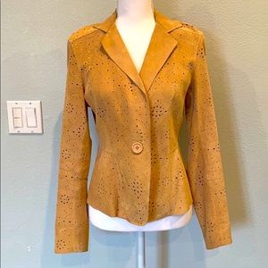 DI VITA LEATHER SUEDE JACKET SIZE 6